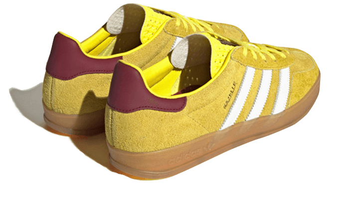 Adidas Gazelle Indoor Bright Yellow Burgundy