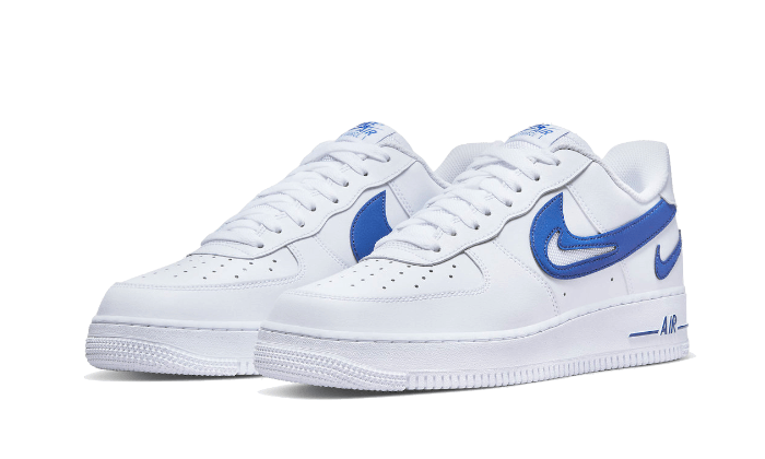 Air Force 1 Low '07 FM Cut Out Swoosh White Game Royal - THE LIMITED CLUB