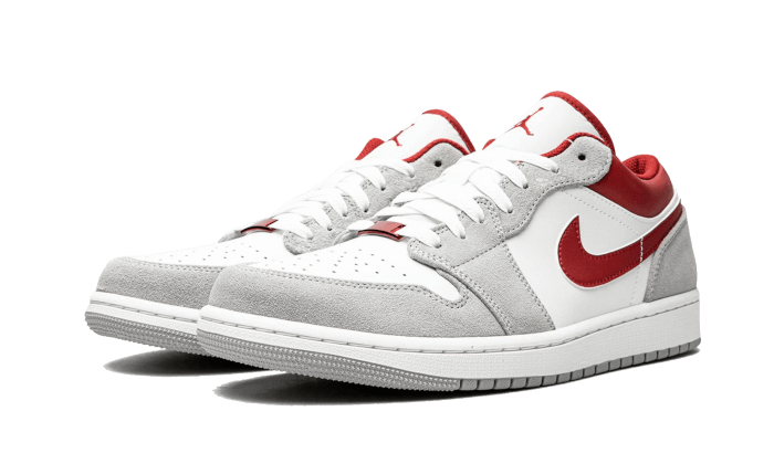 Air Jordan 1 Low SE Light Smoke Grey Gym Red - THE LIMITED CLUB