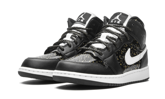 Air Jordan 1 Mid Black Speckle - THE LIMITED CLUB