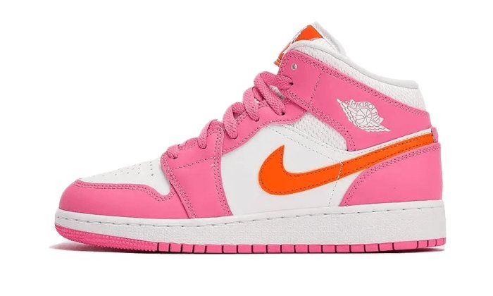 Air Jordan 1 Mid Pinksicle Safety Orange - THE LIMITED CLUB