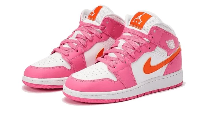 Air Jordan 1 Mid Pinksicle Safety Orange - THE LIMITED CLUB