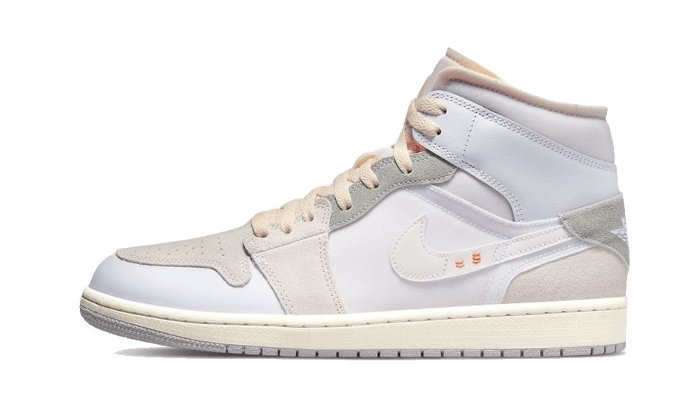 Air Jordan 1 Mid SE Craft Inside Out White Grey - THE LIMITED CLUB