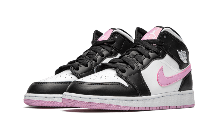 Air Jordan 1 Mid White Black Light Arctic Pink - THE LIMITED CLUB