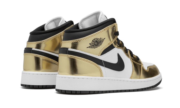 Air Jordan 1 Mid White Metallic Gold - THE LIMITED CLUB