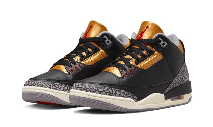 Air Jordan 3 Retro Black Cement Gold - THE LIMITED CLUB