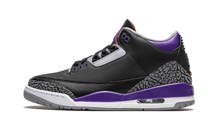 Air Jordan 3 Retro Black Court Purple - THE LIMITED CLUB