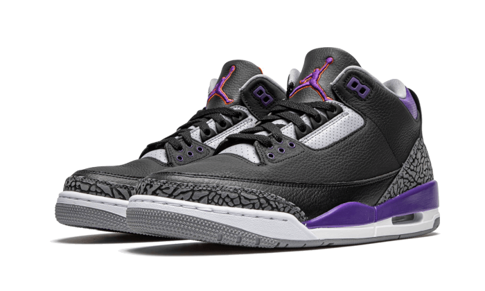 Air Jordan 3 Retro Black Court Purple - THE LIMITED CLUB