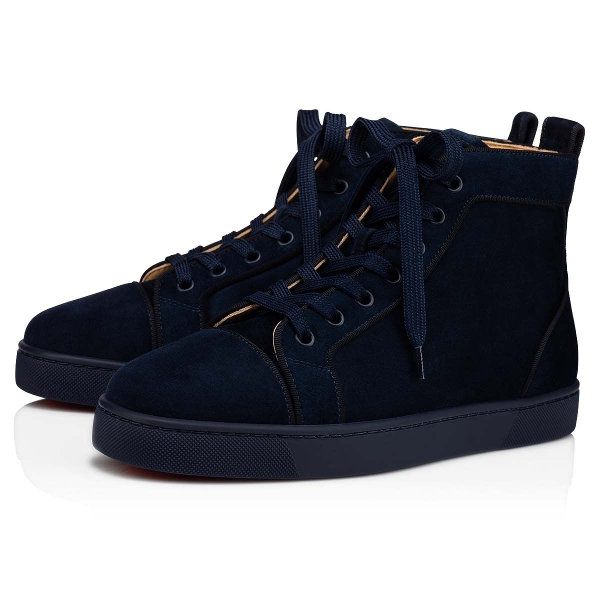 Christian Louboutin High Top Lou Spikes Orlato Marine - THE LIMITED CLUB