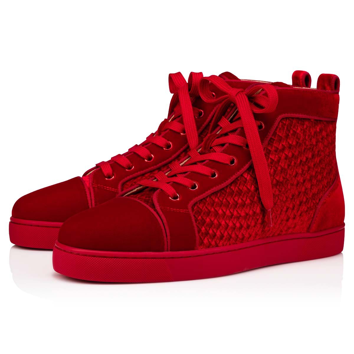 Christian Louboutin Louis Orlato Sasso Suede Sneakers New