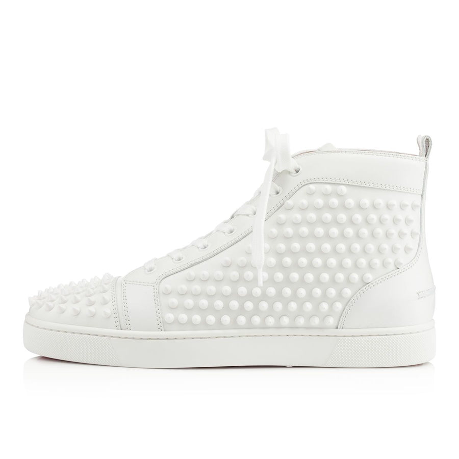 Christian Louboutin High Top Louis Orlato Spikes White - THE LIMITED CLUB