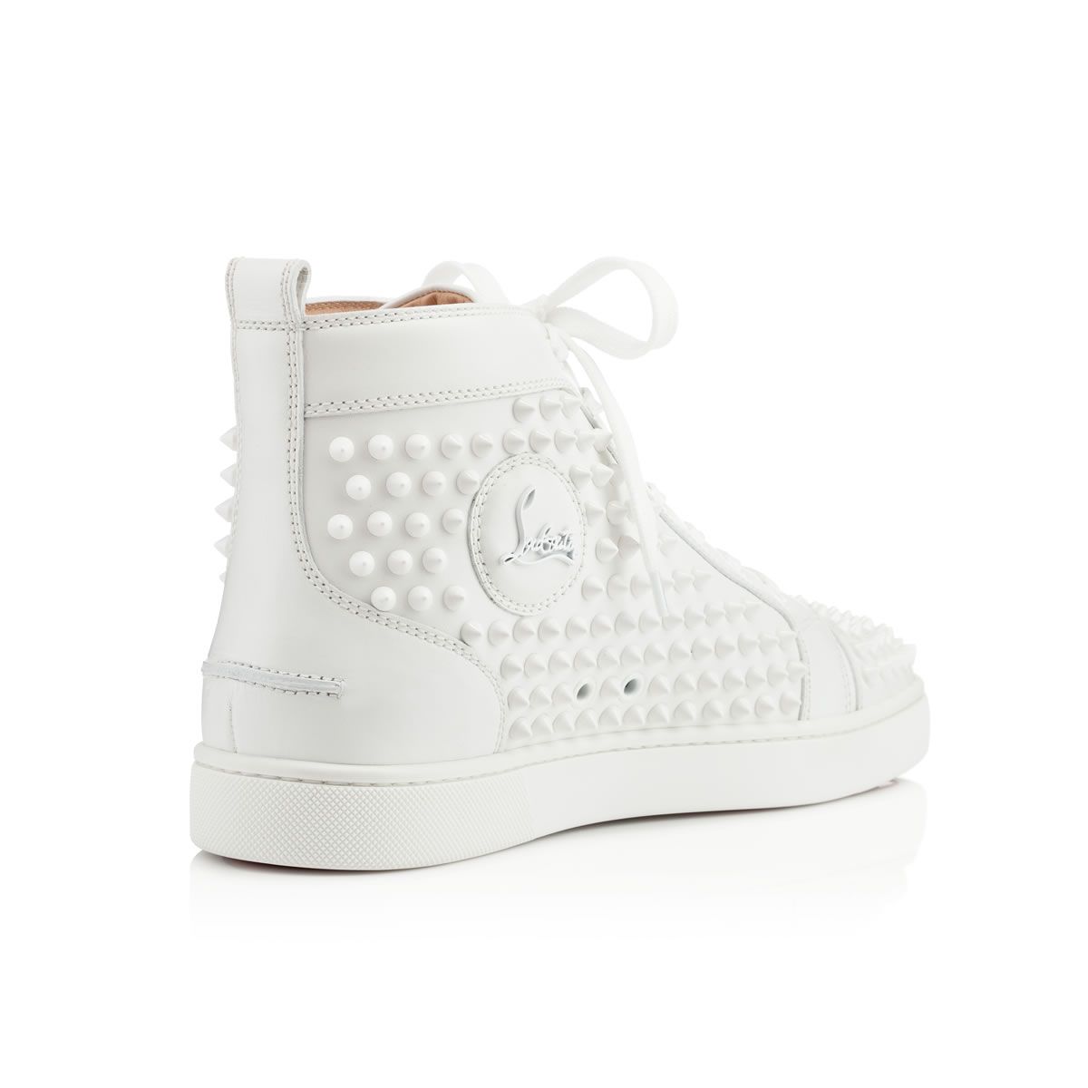 Christian Louboutin High Top Louis Orlato Spikes White - THE LIMITED CLUB