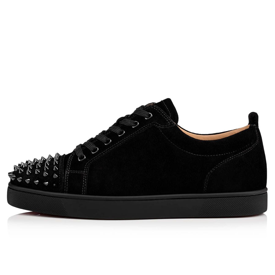 Christian Louboutin Low Top Louis Junior Spikes Black - THE LIMITED CLUB