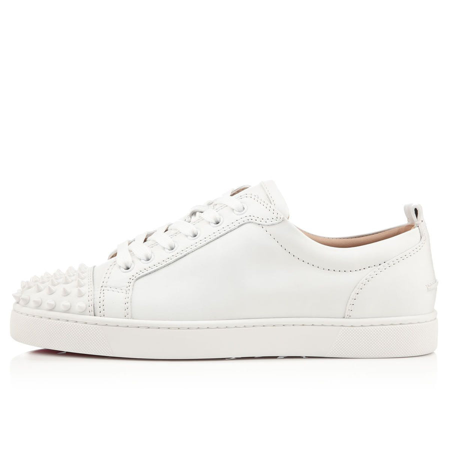 Christian Louboutin Low Top Louis Junior Spikes White - THE LIMITED CLUB