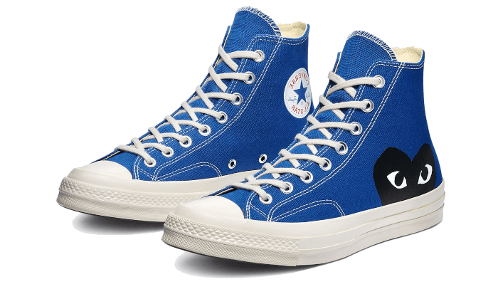 Chuck Taylor All-Star 70s Hi Comme des Garçons PLAY Blue Quartz - THE LIMITED CLUB