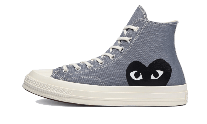 Chuck Taylor All-Star 70s Hi Comme des Garçons PLAY Steel Grey - THE LIMITED CLUB