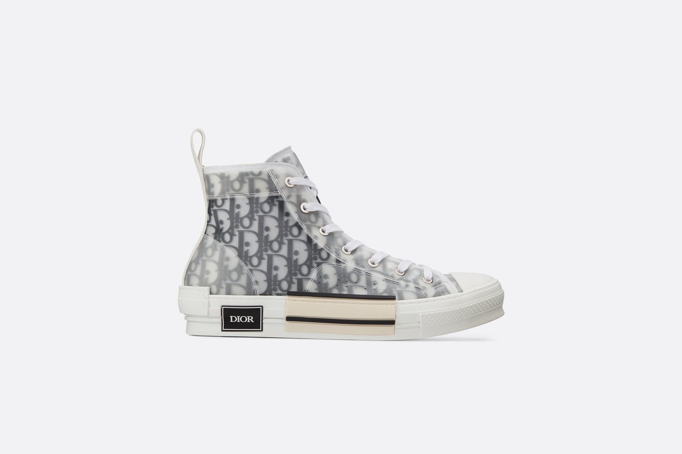 DIOR B23 HIGH-TOP WHITE/BLACK OBLIQUE CANVAS - THE LIMITED CLUB