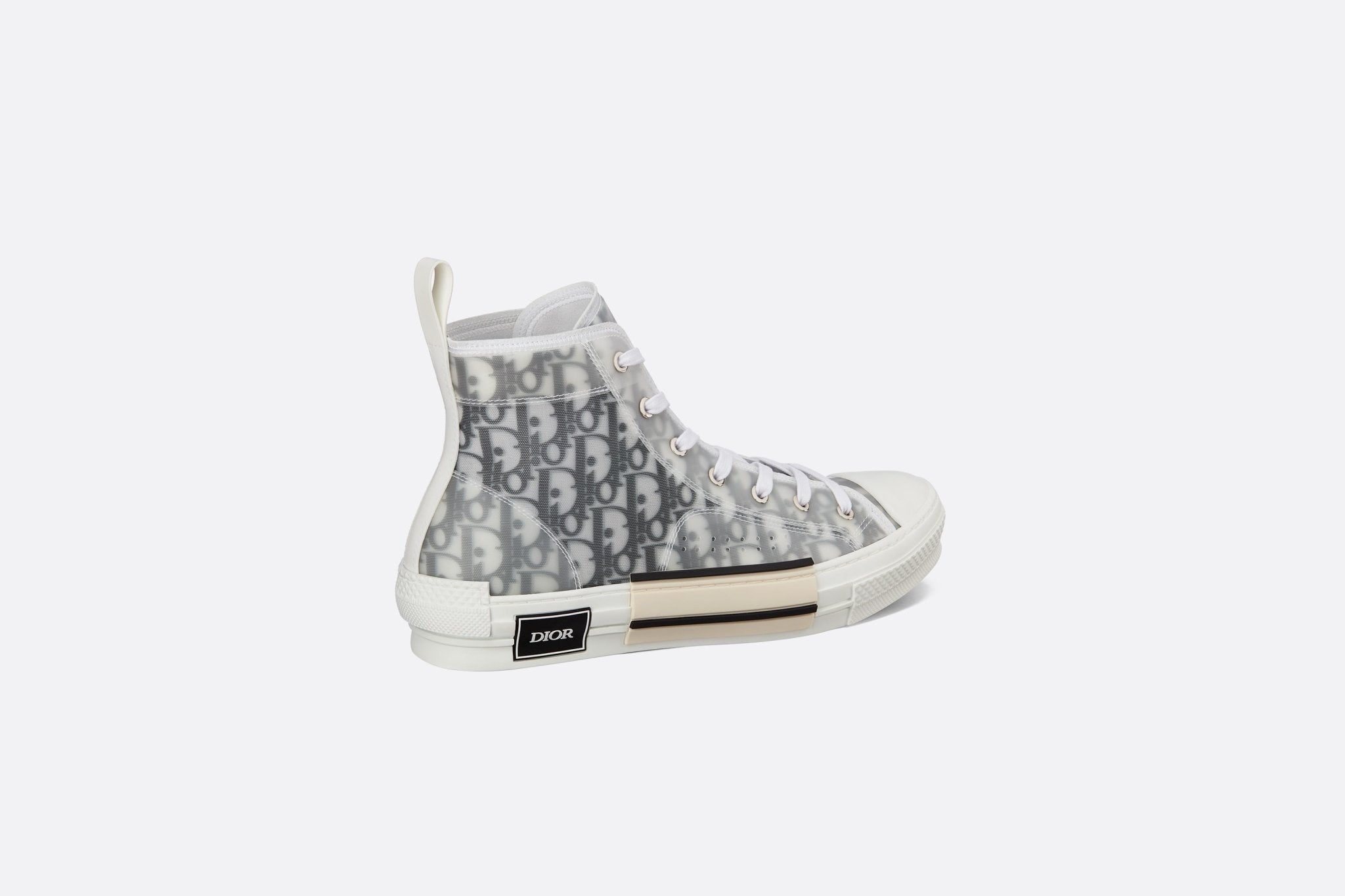 DIOR B23 HIGH-TOP WHITE/BLACK OBLIQUE CANVAS - THE LIMITED CLUB