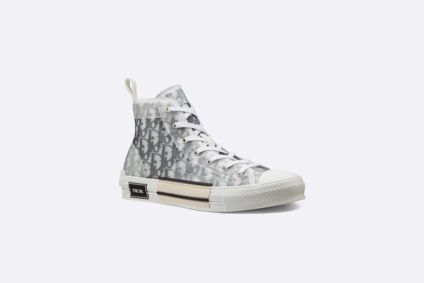 DIOR B23 HIGH-TOP WHITE/BLACK OBLIQUE CANVAS - THE LIMITED CLUB