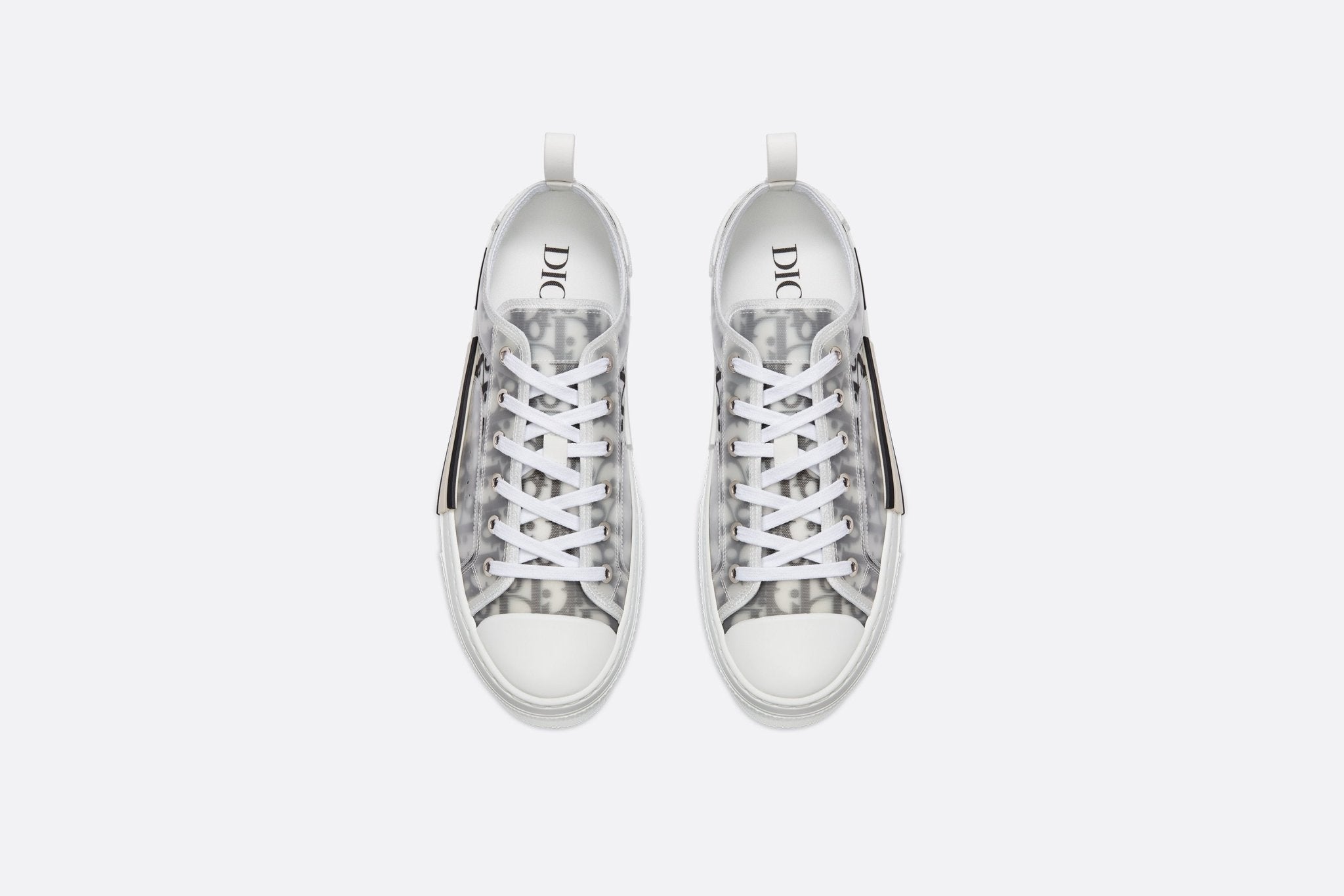 DIOR B23 LOW-TOP WHITE/BLACK OBLIQUE CANVAS - THE LIMITED CLUB