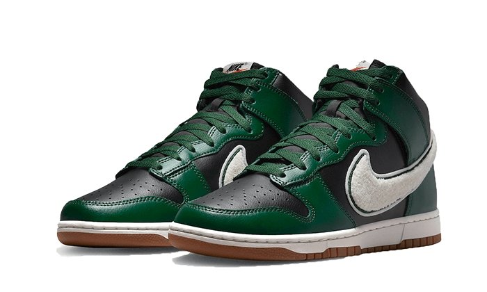 Dunk High Chenille Swoosh Black Green - THE LIMITED CLUB