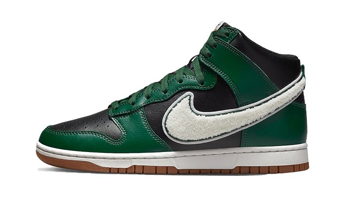 Dunk High Chenille Swoosh Black Green - THE LIMITED CLUB