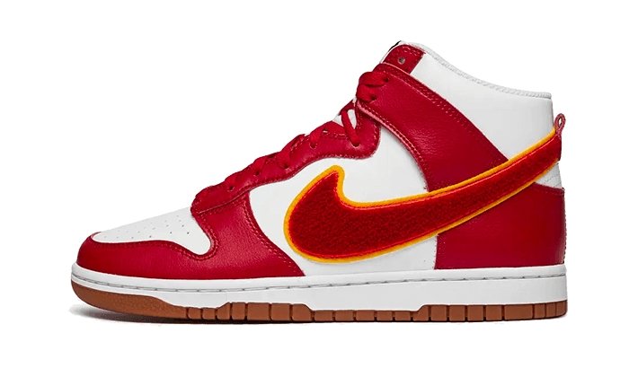 Dunk High Chenille Swoosh White Gym Red - THE LIMITED CLUB