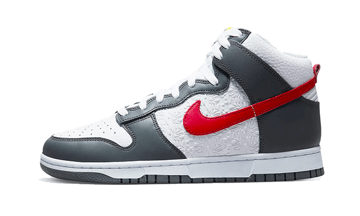 Dunk High Embossed Basketball Grey Red - THE LIMITED CLUB