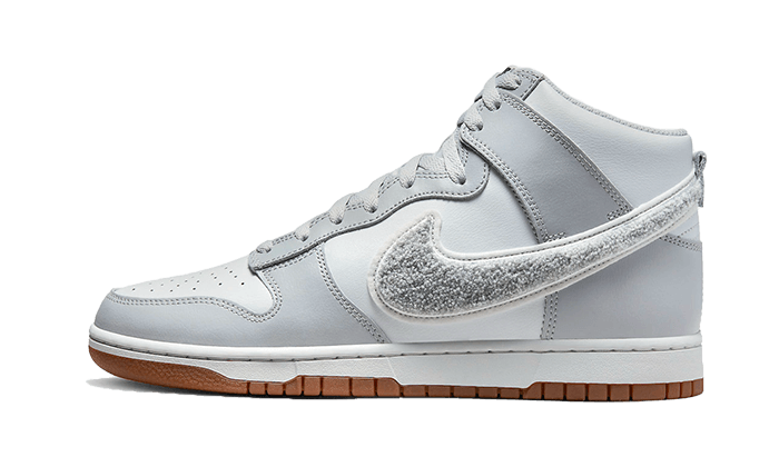 Dunk High Retro Chenille Swoosh White Grey - THE LIMITED CLUB