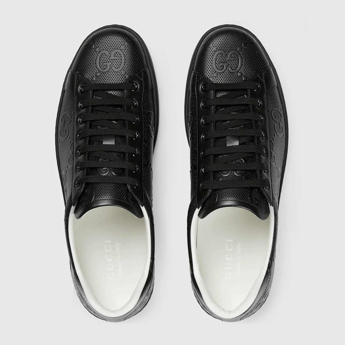 Gucci Ace GG Black Leather - THE LIMITED CLUB