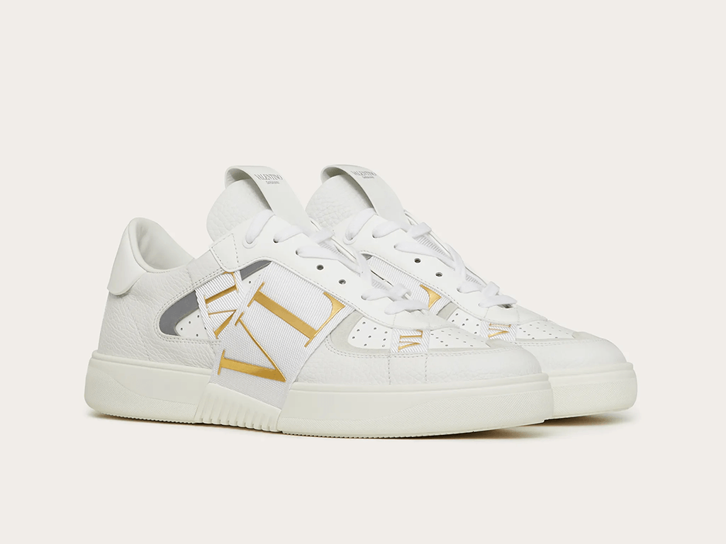 VALENTINO VL7N LOW-TOP WHITE/ANTIQUE BRASS - THE LIMITED CLUB