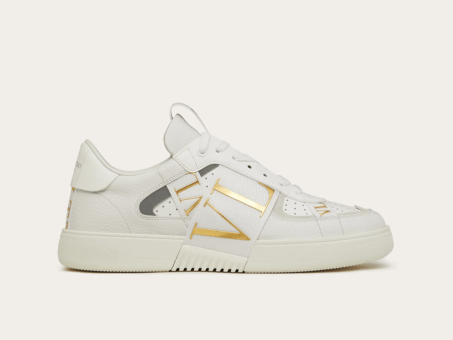 VALENTINO VL7N LOW-TOP WHITE/ANTIQUE BRASS - THE LIMITED CLUB