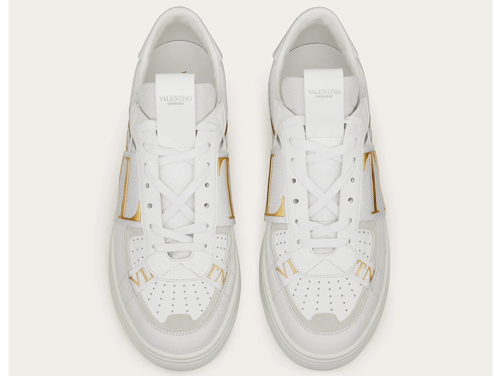 VALENTINO VL7N LOW-TOP WHITE/ANTIQUE BRASS - THE LIMITED CLUB