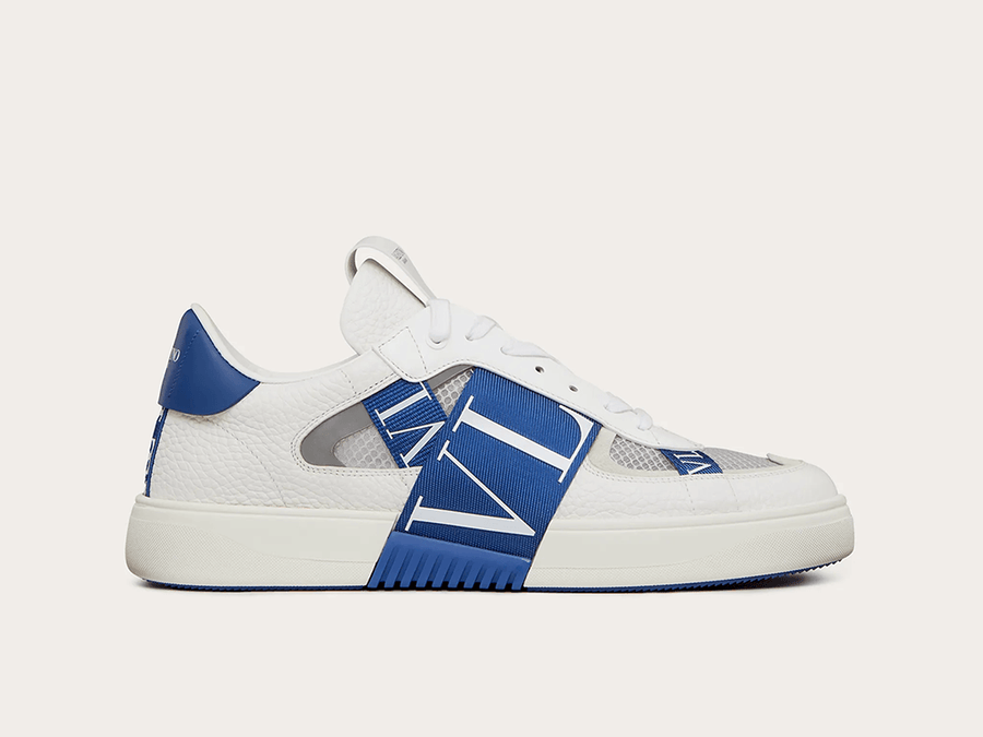 VALENTINO VL7N LOW-TOP WHITE/BLUE - THE LIMITED CLUB