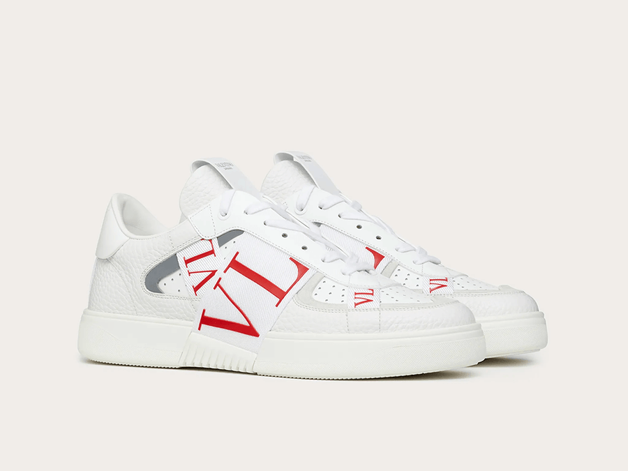 VALENTINO VL7N LOW-TOP WHITE/PURE RED - THE LIMITED CLUB