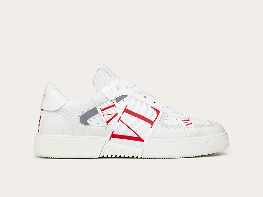 VALENTINO VL7N LOW-TOP WHITE/PURE RED - THE LIMITED CLUB