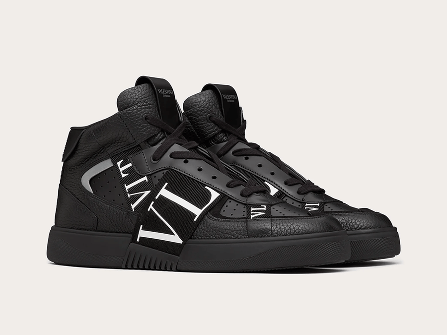 VALENTINO VL7N MID-TOP BLACK - THE LIMITED CLUB