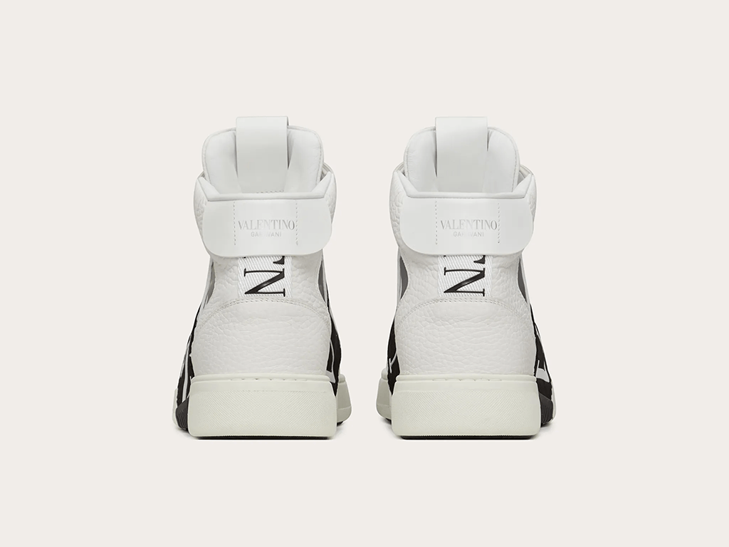 VALENTINO VL7N MID-TOP WHITE/BLACK - THE LIMITED CLUB