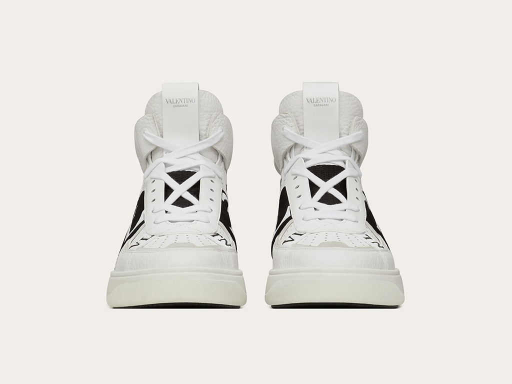 VALENTINO VL7N MID-TOP WHITE/BLACK - THE LIMITED CLUB